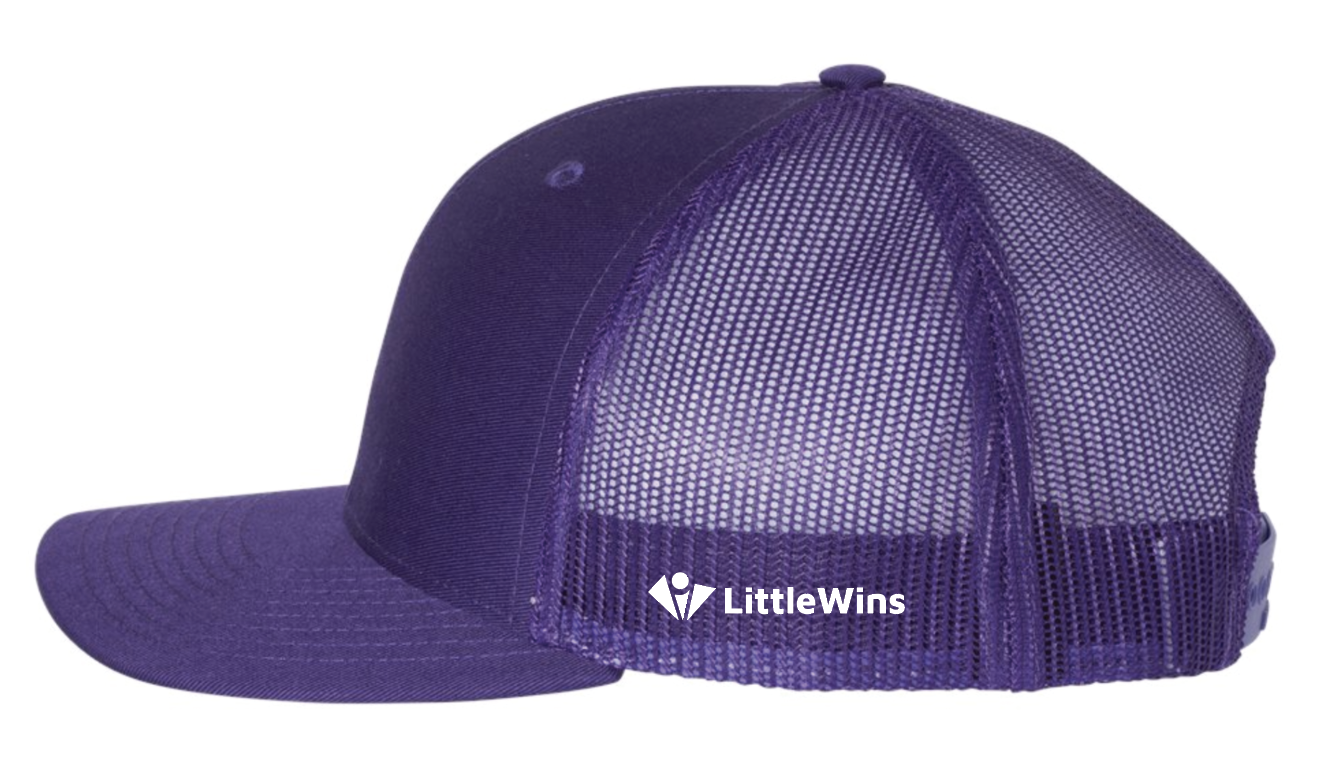 LittleWins Official "Logo" Trucker Hat - Purple